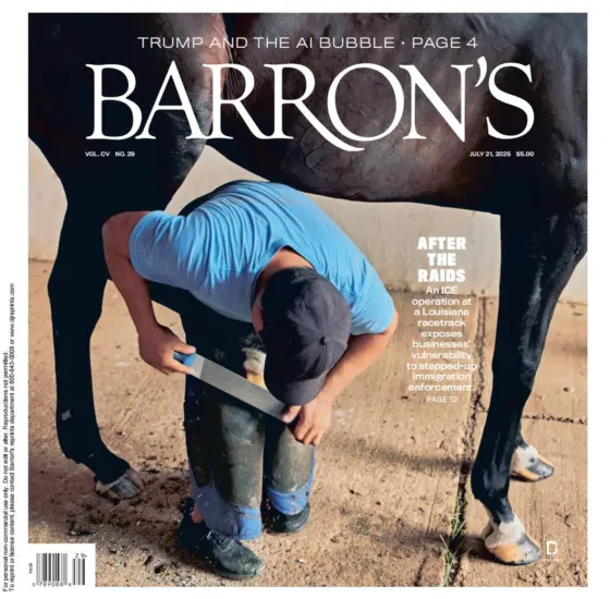 Barron’s Magazine 巴伦周刊2025.07.21期下载订阅-外刊兽-英语杂志电子版PDF下载网站