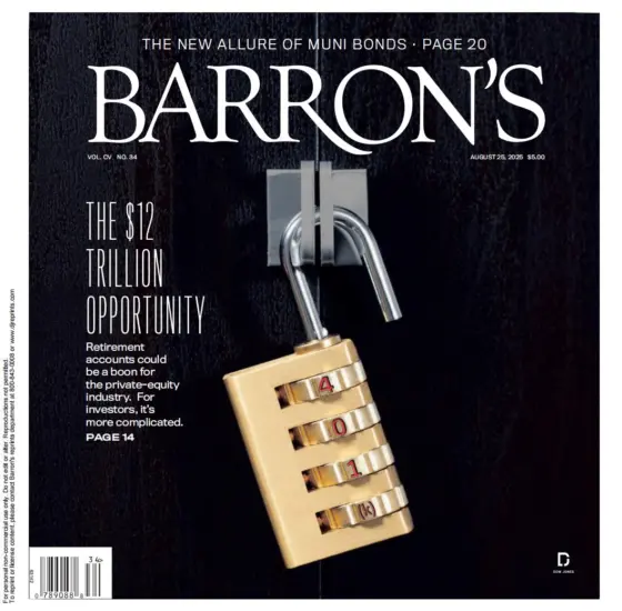 Barron’s Magazine 巴伦周刊2025.08.25期下载PDF杂志-外刊兽-英语杂志电子版PDF下载网站