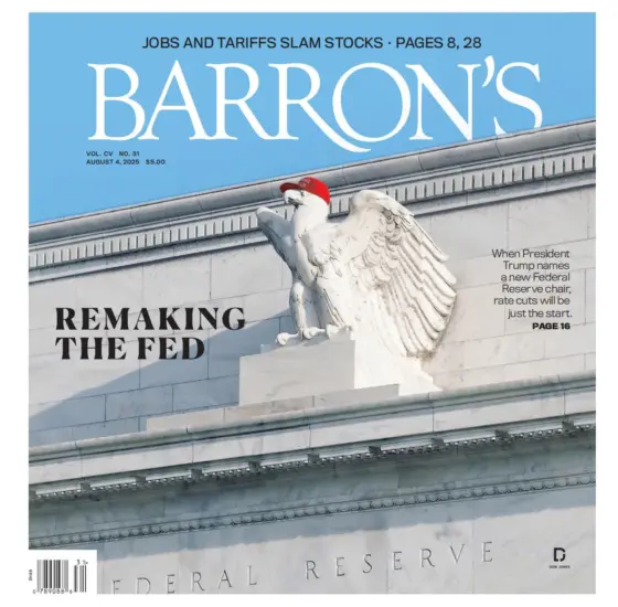 Barron’s Magazine 巴伦周刊2025.08.04期下载订阅-外刊兽-英语杂志电子版PDF下载网站