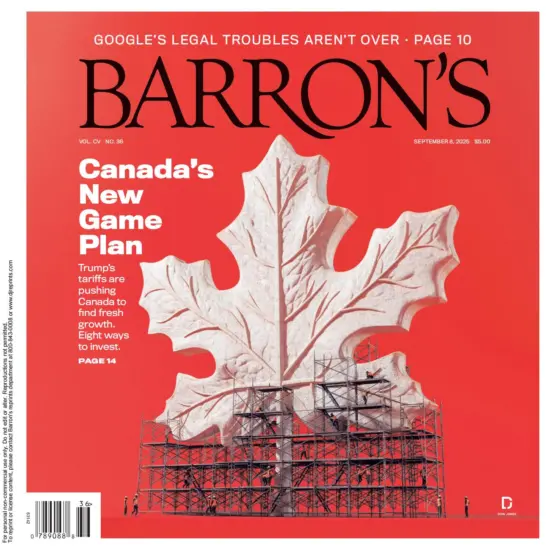 Barron’s Magazine 巴伦周刊2025.09.08期下载PDF杂志-外刊兽-英语杂志电子版PDF下载网站
