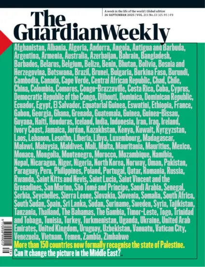 The Guardian Weekly 卫报周刊2025.09.26期PDF下载-外刊兽-英语杂志电子版PDF下载网站