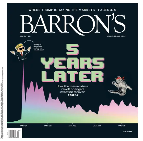 Barron’s Magazine 巴伦周刊2026.01.26期杂志-外刊兽-英语杂志电子版PDF下载网站